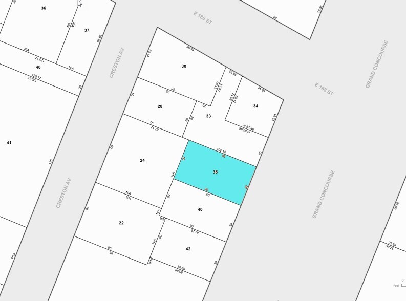 2431 Grand Concourse, Bronx, NY à louer - Plan cadastral - Image 3 de 3