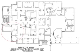 40000 Eight Mile Rd, Northville, MI for lease Floor Plan- Image 1 of 3