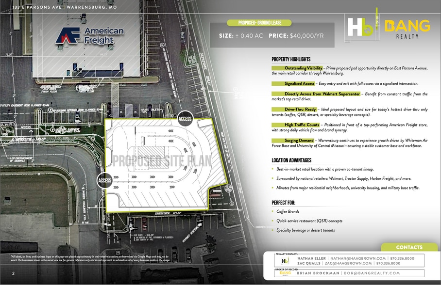 133 E Parsons Ave, Warrensburg, MO for lease - Building Photo - Image 2 of 7