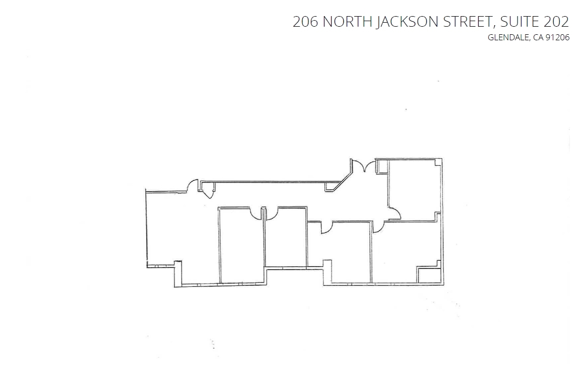 206 N Jackson St, Glendale, CA à louer Plan d  tage- Image 1 de 1