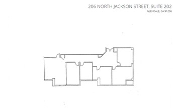 206 N Jackson St, Glendale, CA à louer Plan d  tage- Image 1 de 1