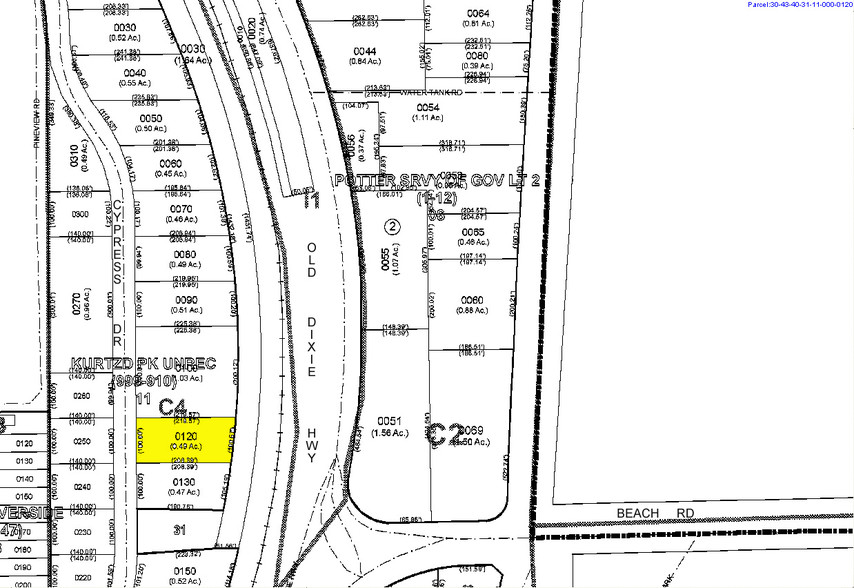 1516 Cypress Dr, Jupiter, FL à vendre - Plan cadastral - Image 3 de 29