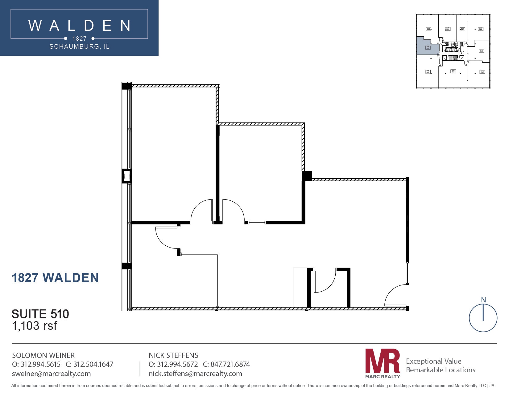 1827 Walden Office Sq, Schaumburg, IL for lease Floor Plan- Image 1 of 1