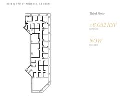 4745 N 7th St, Phoenix, AZ à louer Plan d’étage- Image 1 de 1