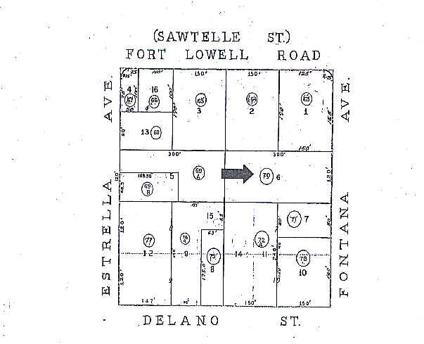 3133 N Fontana Ave, Tucson, AZ for sale - Plat Map - Image 2 of 3