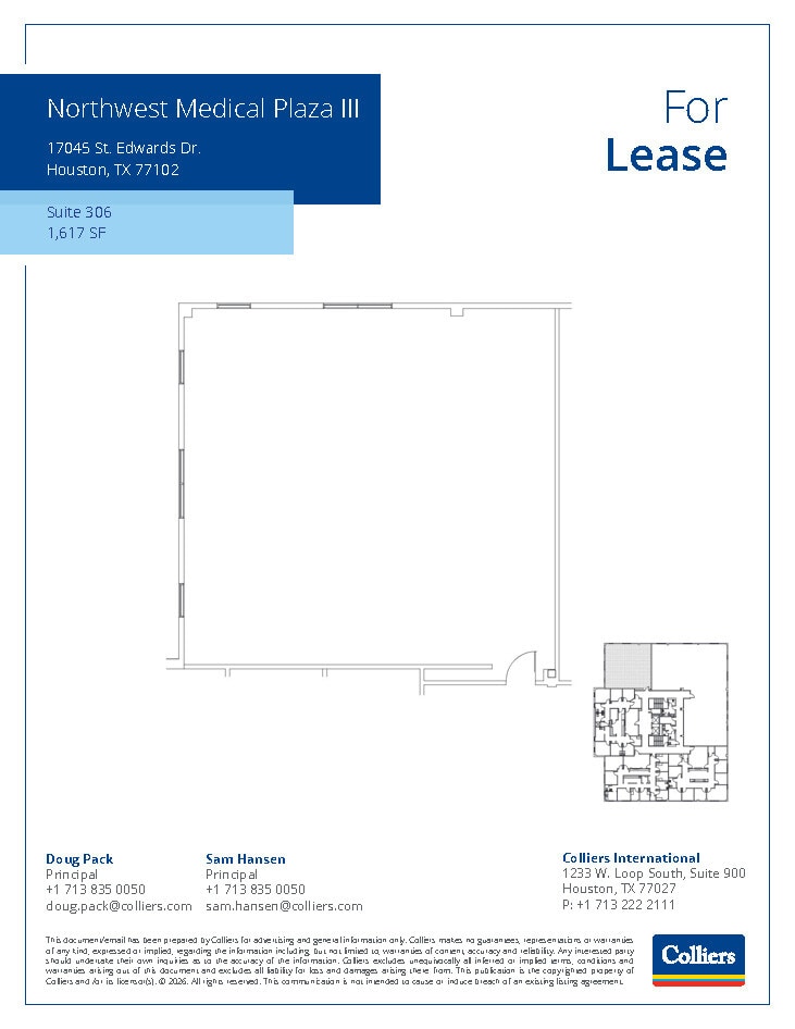 800 Peakwood Dr, Houston, TX à louer Plan d’étage- Image 1 de 1