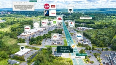 424 Russell St, Hadley, MA - AÉRIEN Vue de la carte - Image1