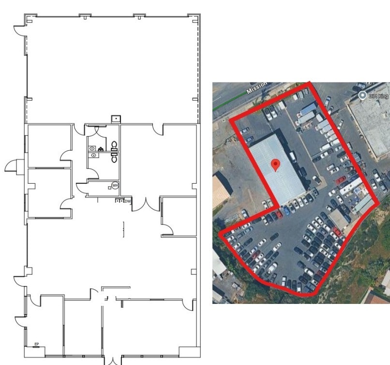 7145 Mission Gorge Rd, San Diego, CA à louer Plan d’étage- Image 1 de 1