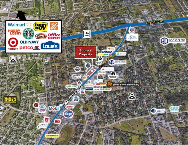 2215-2321 N Alexander Dr, Baytown, TX à vendre - Photo du bâtiment - Image 2 de 15