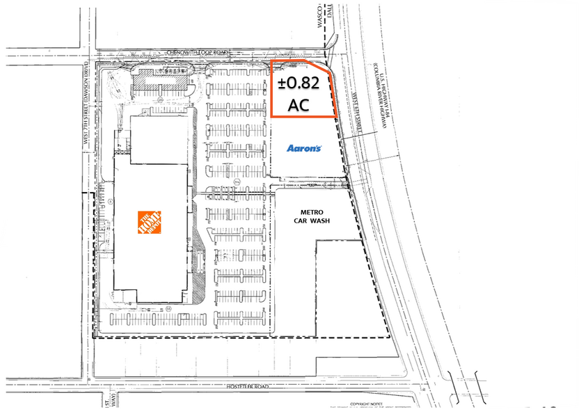 3600 W 6th St, The Dalles, OR à vendre - Plan de site - Image 2 de 2