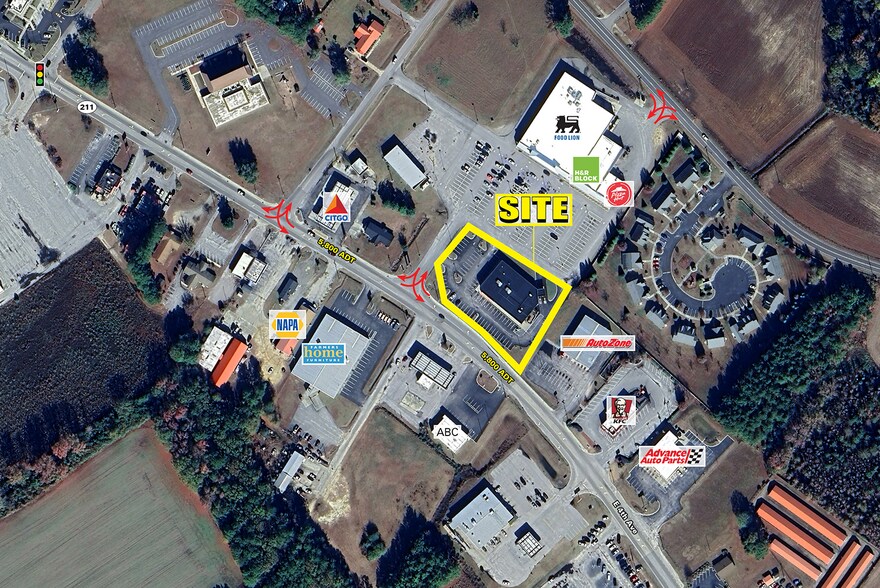 903 E 4th Ave, Red Springs, NC à louer - Aérien - Image 3 de 3