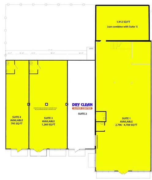 807 N Commerce St, Ardmore, OK à louer - Plan d’étage - Image 2 de 3