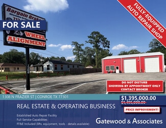 More details for 1308 N Frazier St, Conroe, TX - Industrial for Sale