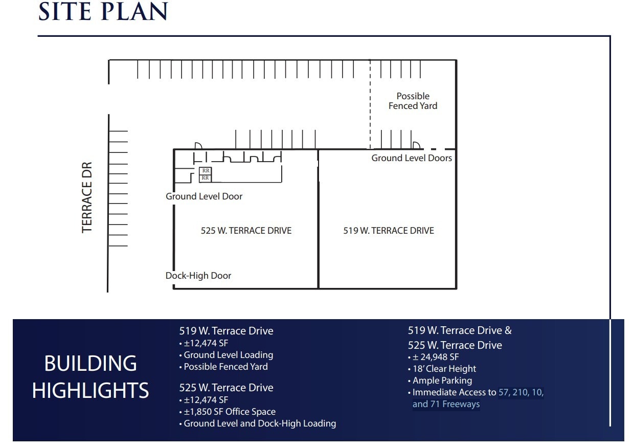 519-525 W Terrace Dr, San Dimas, CA for lease Floor Plan- Image 1 of 1