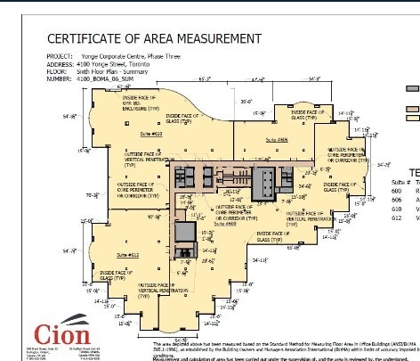 4100 Yonge St, Toronto, ON à louer Plan d’étage- Image 1 de 1