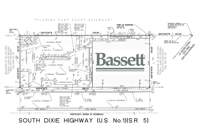 425 S Dixie Hwy, Coral Gables, FL à vendre Plan de site- Image 1 de 1