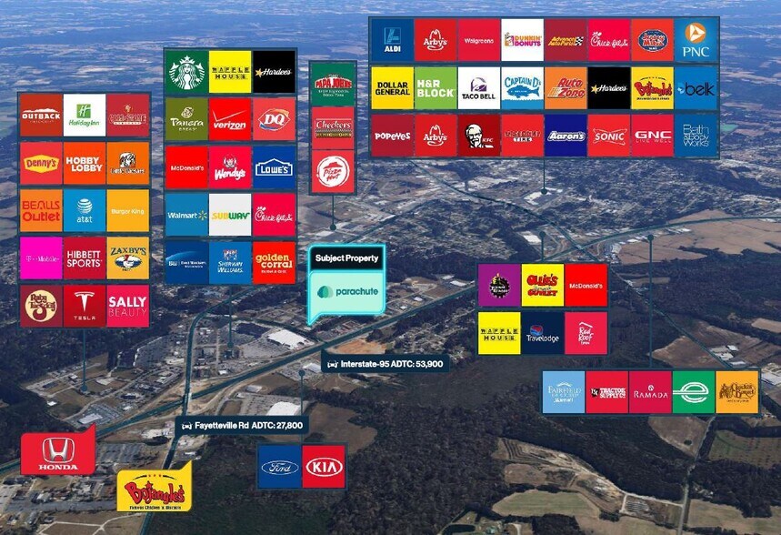 200 Liberty Hill Rd rd, Lumberton, NC à vendre - Aérien - Image 2 de 2