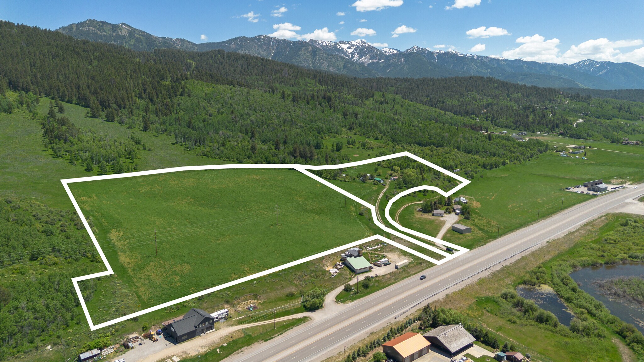 Lots 1 & 2 Lever Spring rd, Alpine, WY for sale Aerial- Image 1 of 49