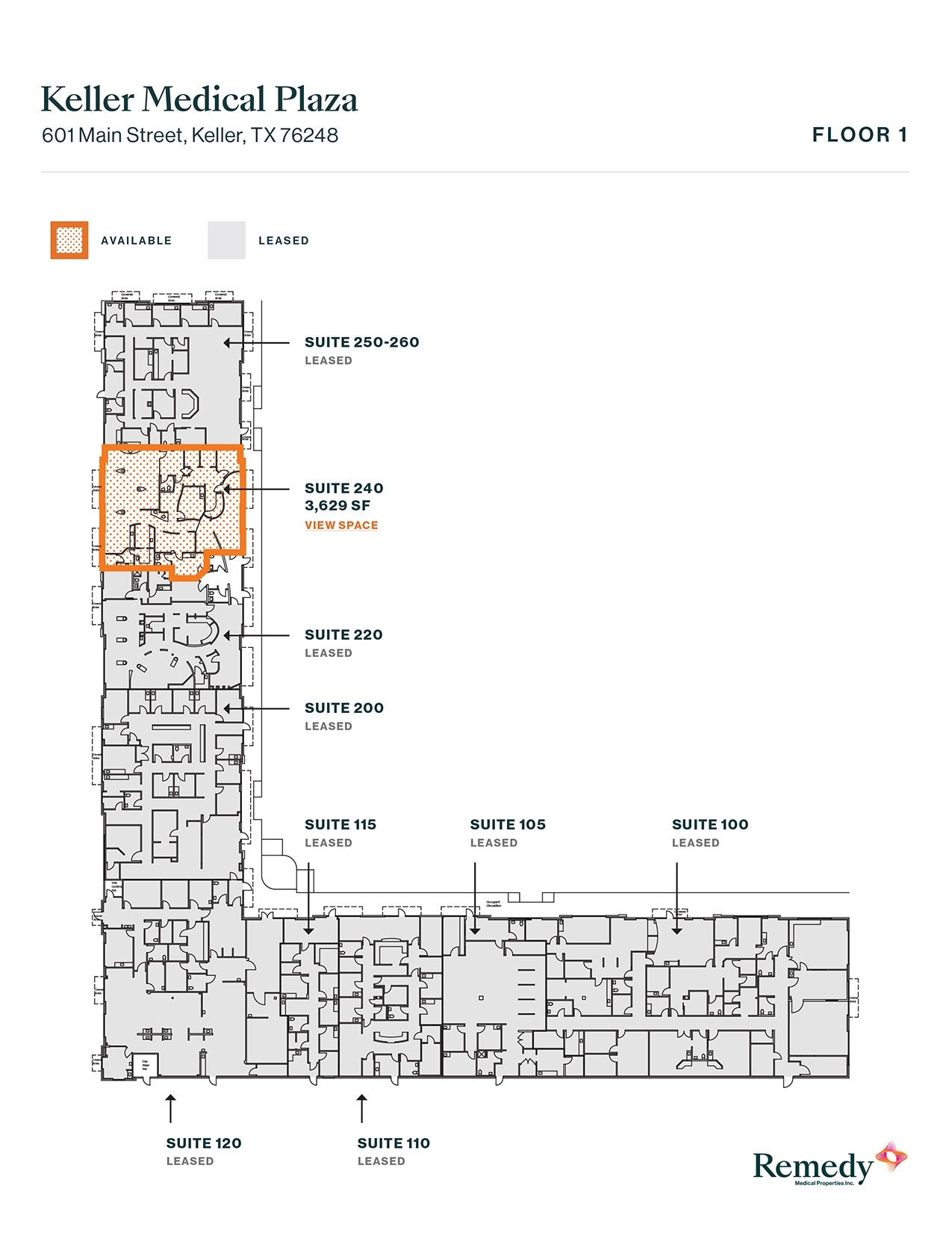 601 S Main St, Keller, TX for lease Floor Plan- Image 1 of 1