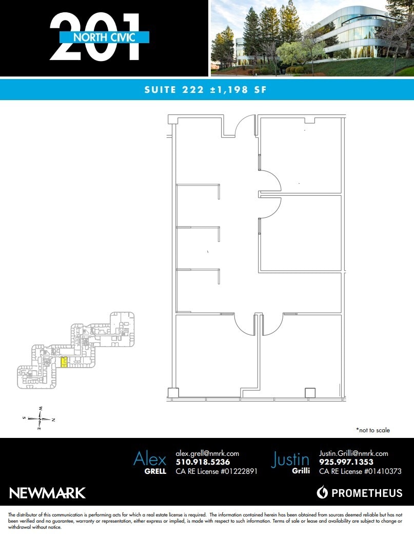 201 N Civic Dr, Walnut Creek, CA for lease Floor Plan- Image 1 of 1