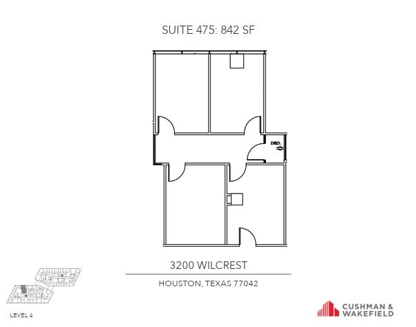 3200 Wilcrest Dr, Houston, TX for lease Floor Plan- Image 1 of 1