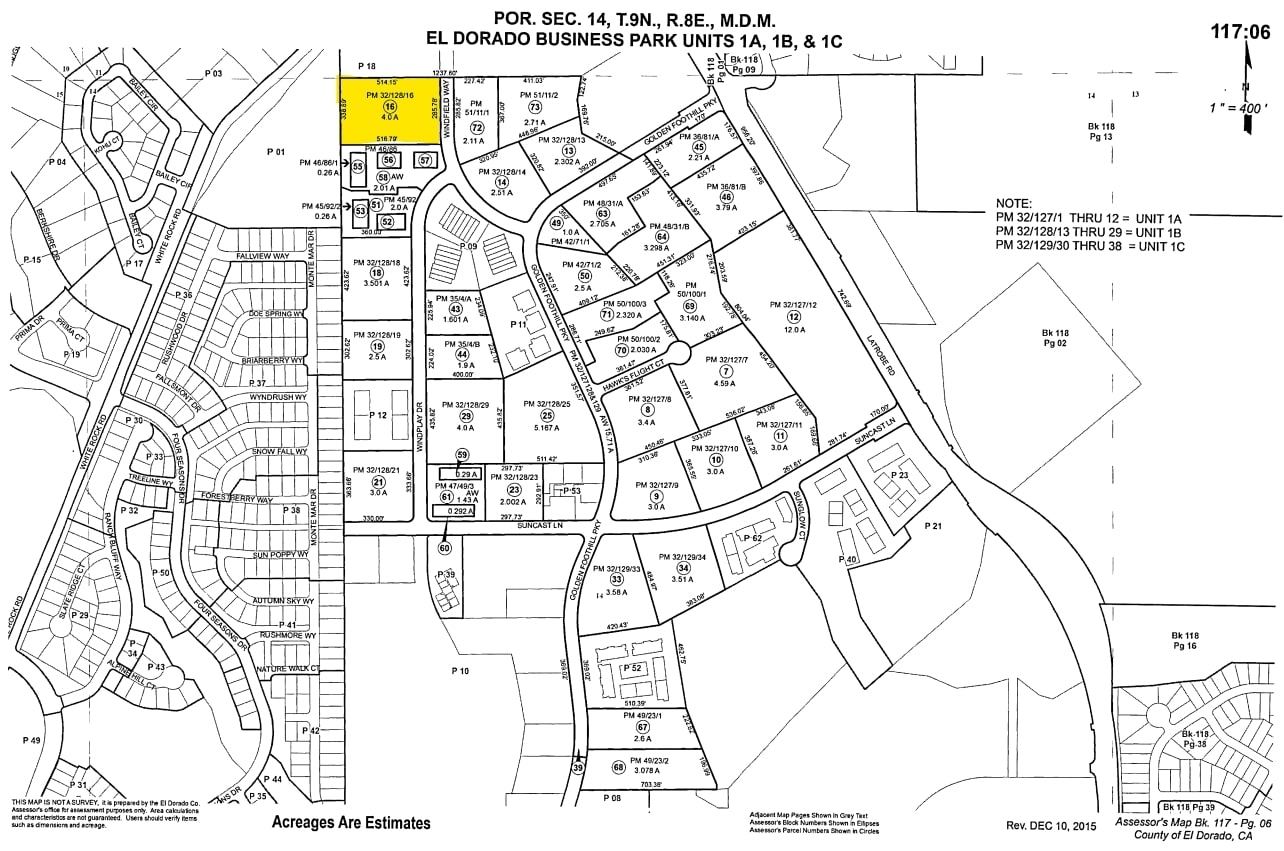 1104 Windfield Way, El Dorado Hills, CA for sale Plat Map- Image 1 of 2