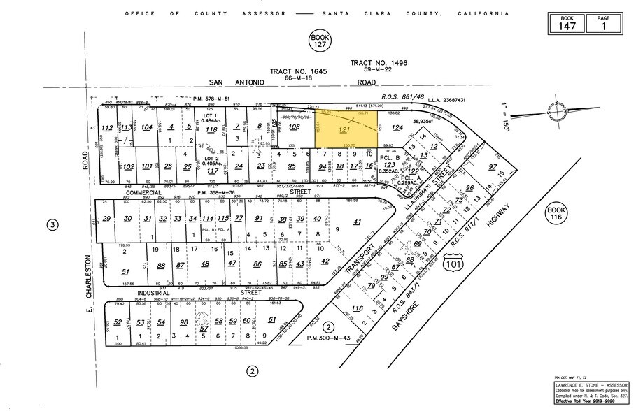 990-992 San Antonio Rd, Palo Alto, CA à louer - Plan cadastral - Image 2 de 5