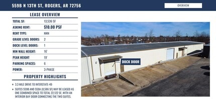 559 N 13th St, Rogers, AR for lease Other- Image 2 of 2