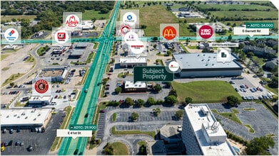 11104 E 41st St, Tulsa, OK - AERIAL  map view - Image1