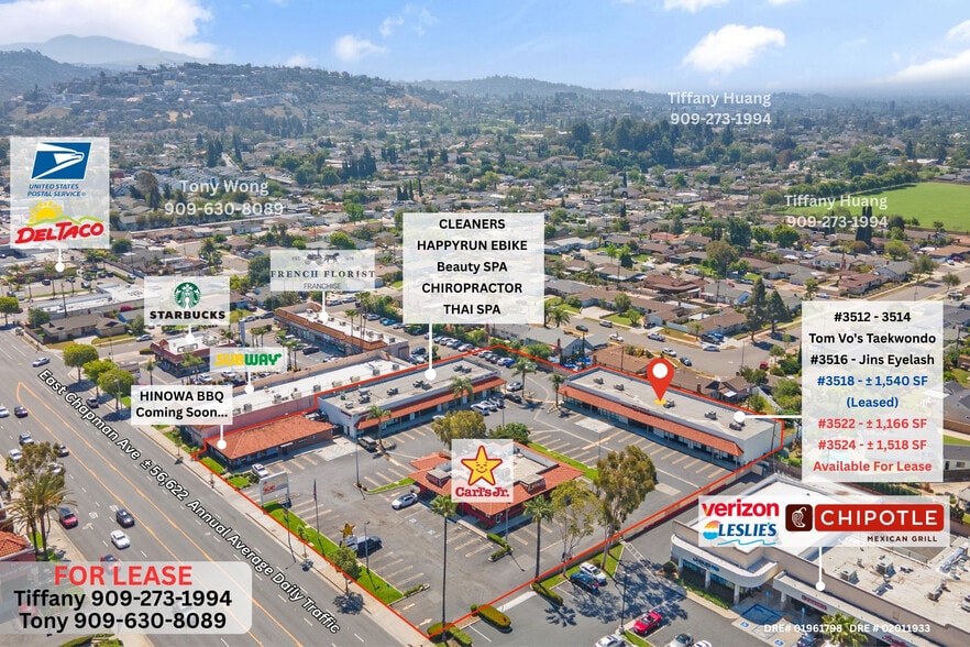 3512-3538 E Chapman Ave, Orange, CA for lease - Building Photo - Image 2 of 9