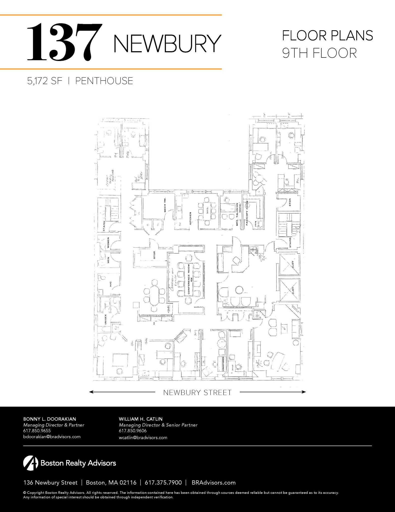 137-141 Newbury St, Boston, MA for lease Typical Floor Plan- Image 1 of 1