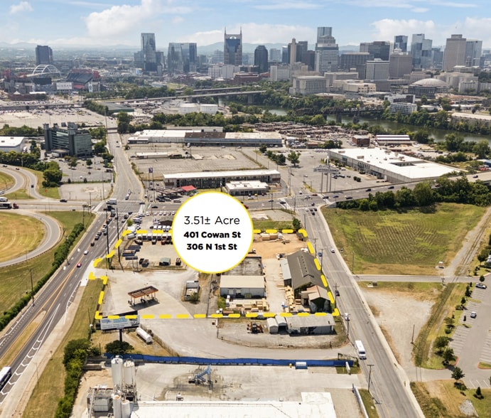 401 Cowan Street, Nashville, TN for sale - Aerial - Image 3 of 3