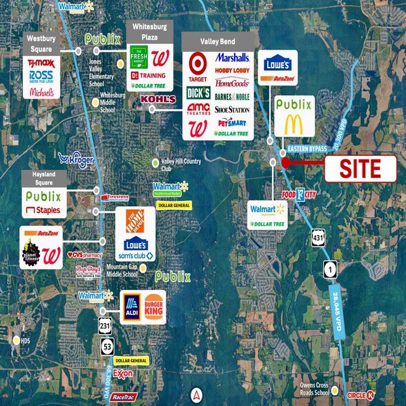6747 U.S 431 hwy, Owens Cross Roads, AL à louer - Aérien - Image 2 de 5