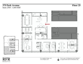 375 Park Ave, New York, NY à louer Plan de site- Image 1 de 1