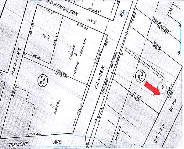 1900 South Blvd, Charlotte, NC à louer - Plan cadastral - Image 2 de 9
