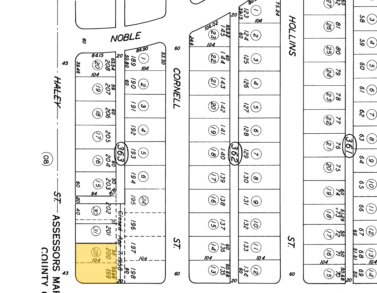 1500 Columbus st, Bakersfield, CA for sale Plat Map- Image 1 of 2