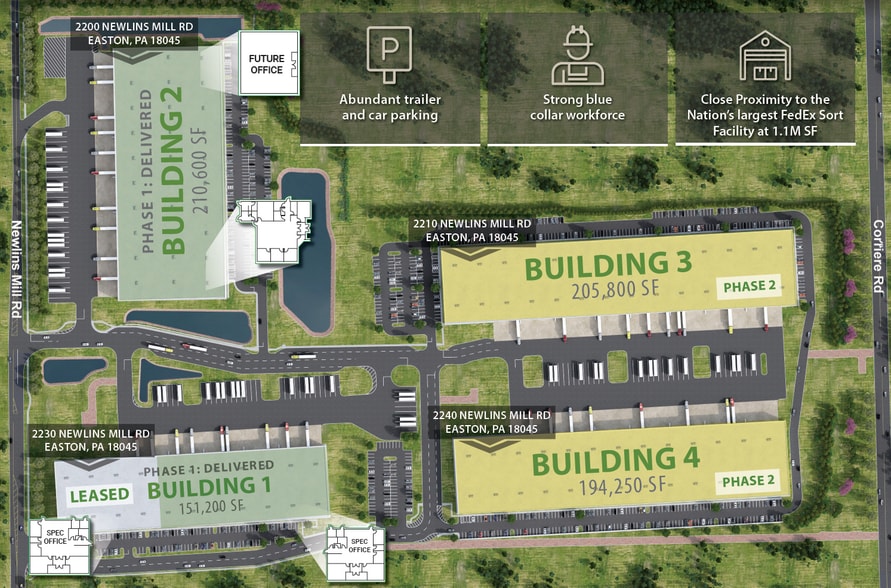 2220 Newlins Mill Rd, Easton, PA for lease - Building Photo - Image 1 of 1