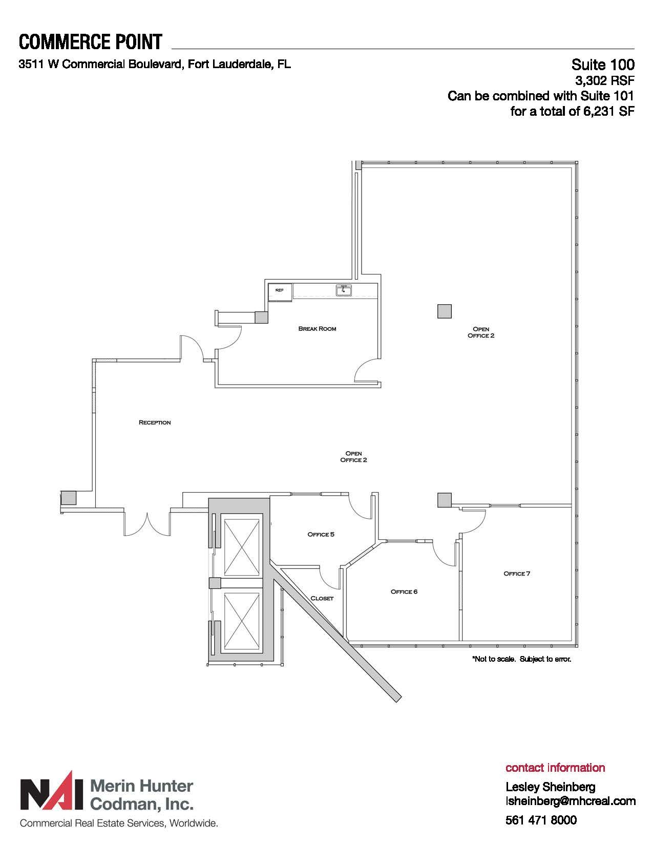 3511 W Commercial Blvd, Fort Lauderdale, FL à louer Plan d  tage- Image 1 de 2