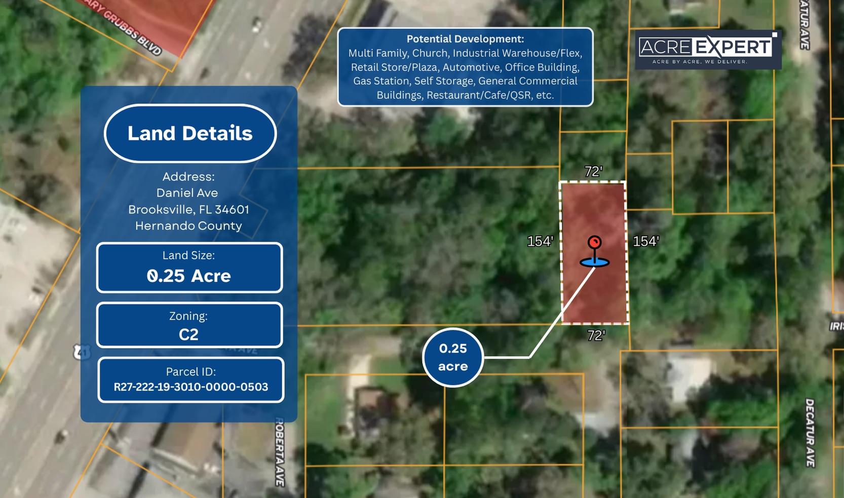 Daniel Ave, Brooksville, FL for sale Primary Photo- Image 1 of 4