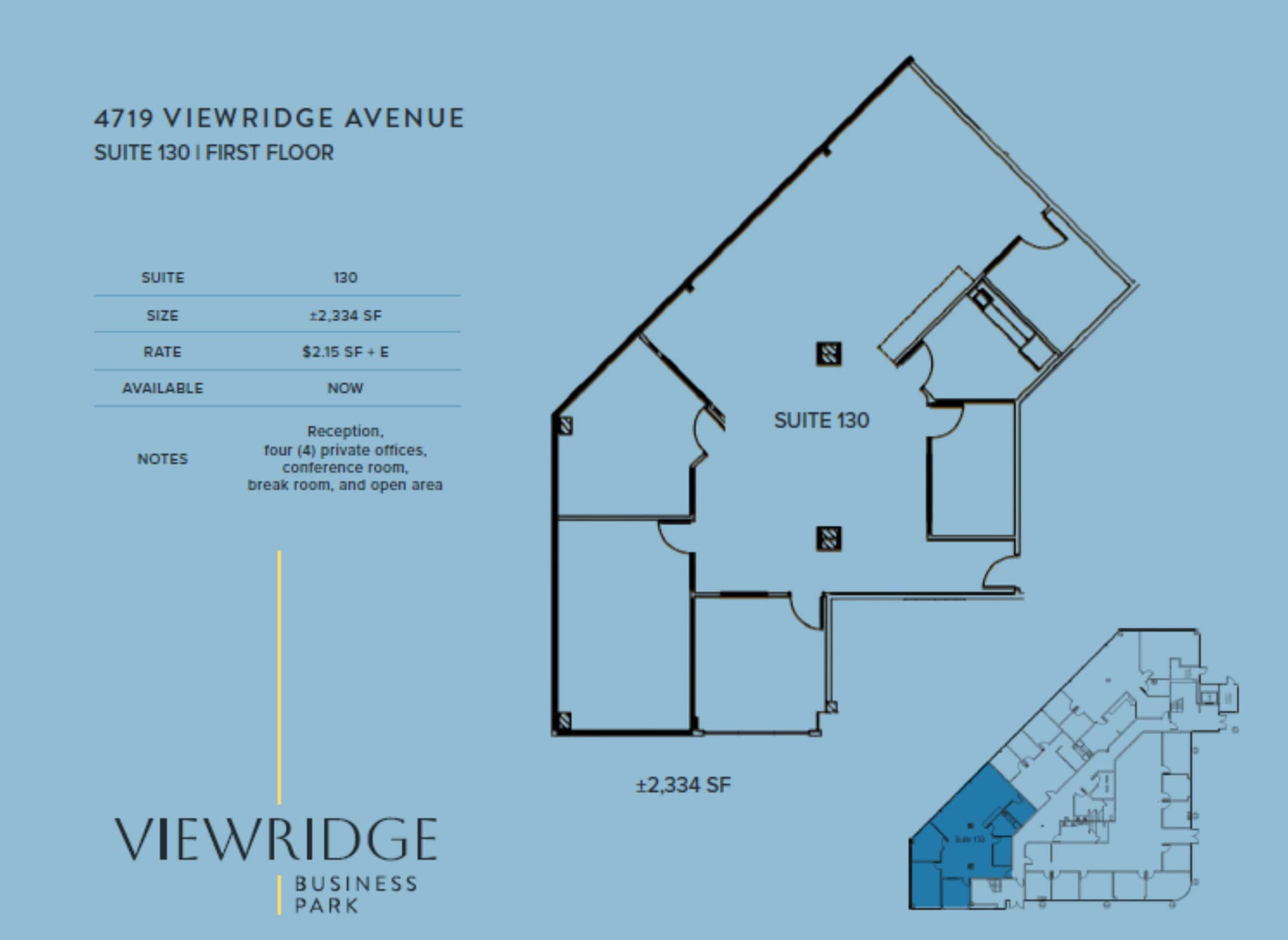 4711 Viewridge Ave, San Diego, CA for lease Floor Plan- Image 1 of 1
