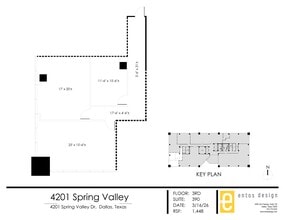 4201 Spring Valley Rd, Dallas, TX à louer Plan de site- Image 2 de 2