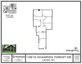 13810 Champion Forest Dr, Houston, TX for lease Floor Plan- Image 1 of 1