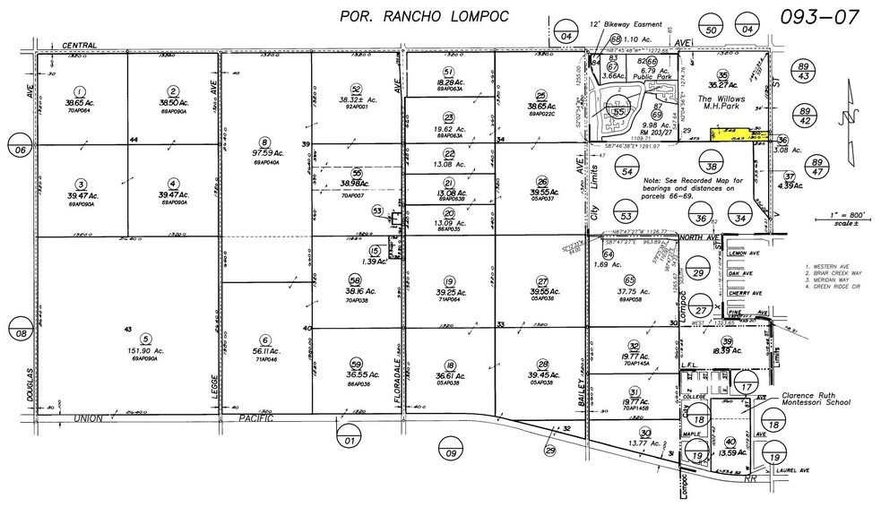 1275 N V St, Lompoc, CA for sale - Plat Map - Image 2 of 2