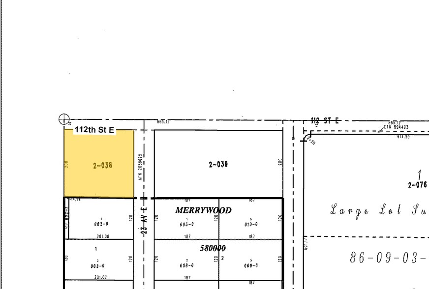 2218 112th St E, Tacoma, WA for sale - Plat Map - Image 3 of 3