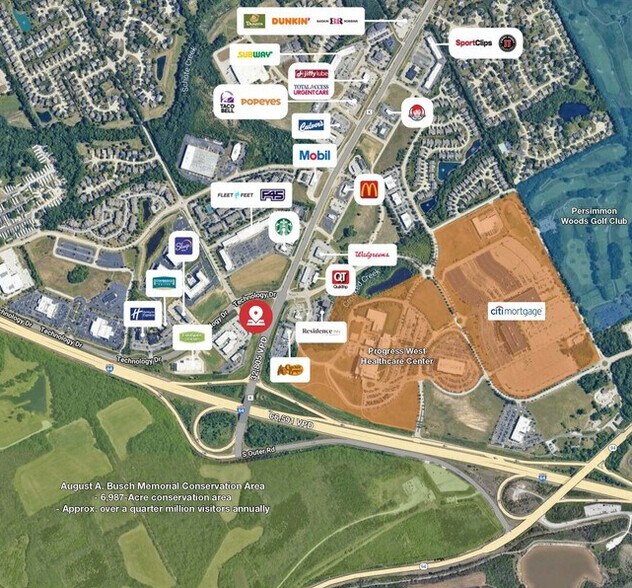 1110 Technology Dr, O'Fallon, MO à vendre - Aérien - Image 2 de 4