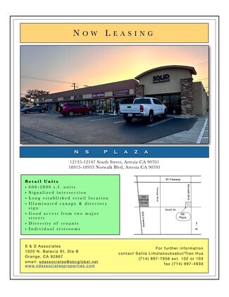Plus de détails pour 18925 Norwalk Blvd, Artesia, CA - Commerce de détail à louer
