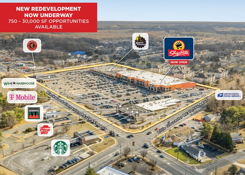 1468-1490 Blackwood-Clementon Rd, Gloucester City, NJ à louer - Aérien - Image 2 de 6