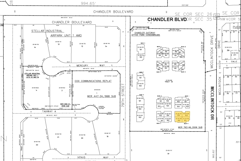 50 N McClintock Dr, Chandler, AZ à vendre - Plan cadastral - Image 2 de 33