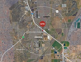 333 Wilkerson Ave, Perris, CA - AÉRIEN  Vue de la carte