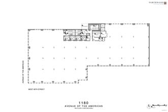 1180 Avenue of the Americas, New York, NY for lease Floor Plan- Image 1 of 1